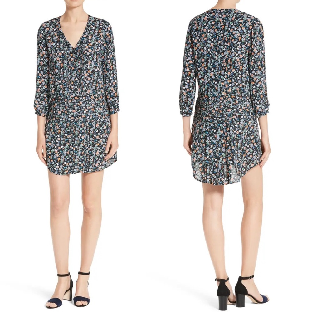 Veronica Beard August Floral Print Silk Dress 12